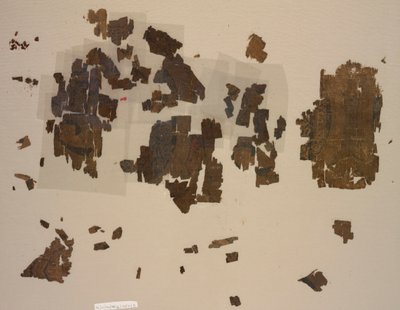 Fragmenty ze skrzydlatymi lwami w kółeczkach autorstwa Unknown artist