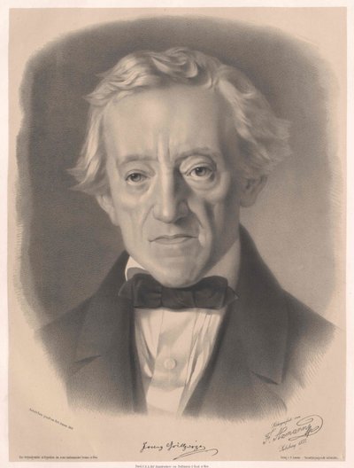 Franz Grillparzer (druk) autorstwa Unknown artist