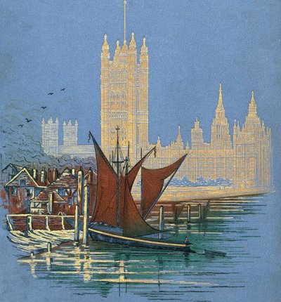 Przednia okładka książki London Pictures, opublikowanej w 1890 r. autorstwa Unknown artist