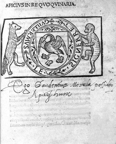 Frontyspicjum „In quoquinaria (De re culinaria)” z XVI wieku autorstwa Marka Gaviusa Apiciusa. Gastronom łaciński (I wne). s.l. b.d. 16¡ sek. autorstwa Unknown artist