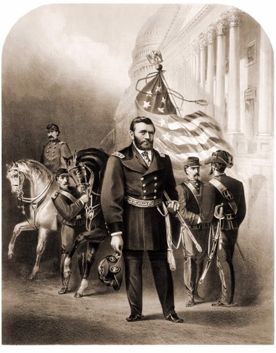 Generał Ulysses Grant (1822-1885), amerykański mąż stanu autorstwa Unknown artist