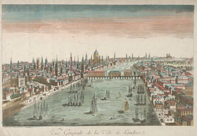 Ogólny widok Londynu autorstwa Unknown artist