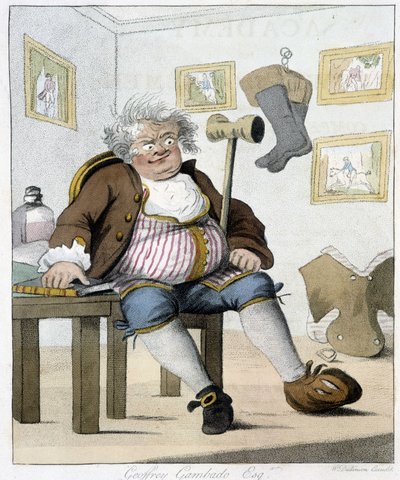 Geoffreya Gambado. W „Jeździe konnej” Henri Williama Bunbury autorstwa Unknown artist