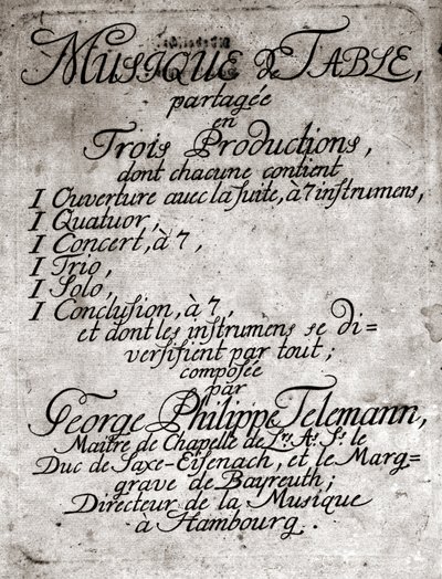Georga Philippa Telemanna. niemiecki kompozytor (Magdeburg autorstwa Unknown artist