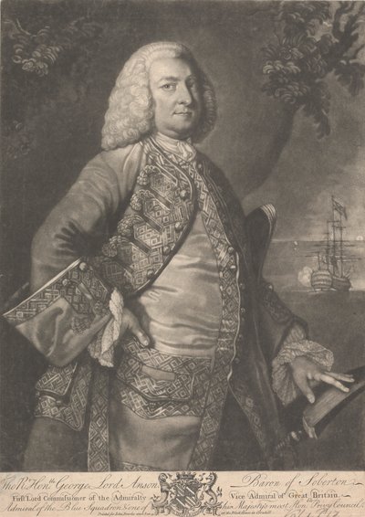 George Anson, 1. baron Anson autorstwa Unknown artist