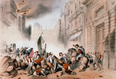 Giuseppe Garibaldi wjeżdżający do Palermo, 26 maja 1860 (Grawerowanie autorstwa Unknown artist