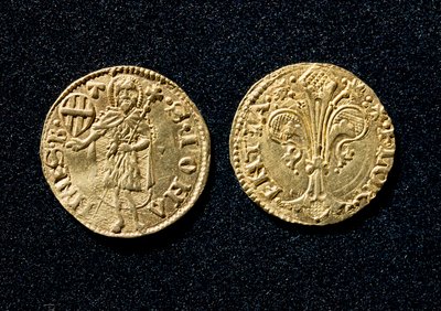 Złoty gulden. 1250-1300 Muzeum Narodowe Bargello Florencja autorstwa Unknown artist