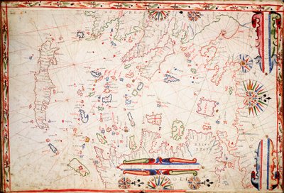 Archipelag grecki, ok. 1620 (pergamin) autorstwa Unknown artist