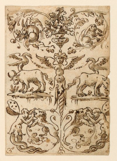 Panel groteskowy autorstwa Unknown artist