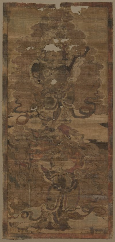 Królowie Strażnicy: Dhritarashtra i Virupaksha autorstwa Unknown artist