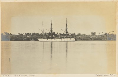 HMS Kingfisher. Mombassa. autorstwa Unknown artist