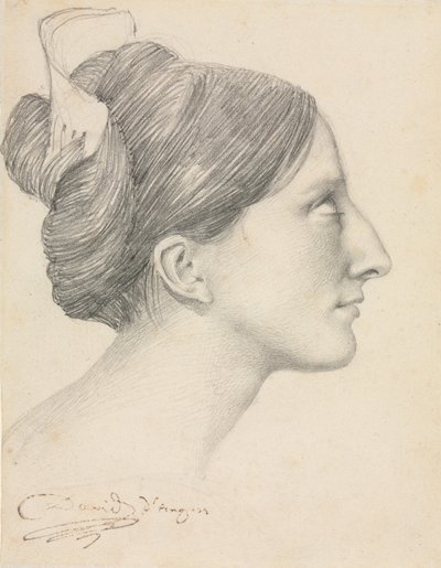 Głowa kobiety z profilu (George Sand) autorstwa Unknown artist