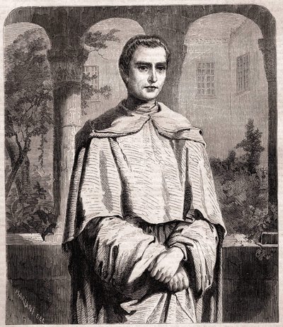 Henri Lacordaire. Francuski ksiądz i dominikanin 1802-1861. autorstwa Unknown artist