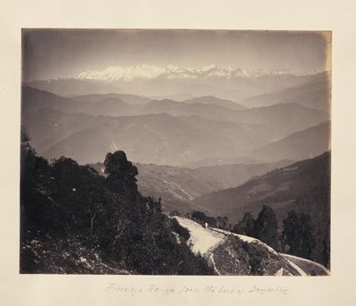 Pasmo Himalajów [sic] z tyłu Darjeeling autorstwa Unknown artist
