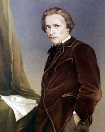 Hugo Wolf, austriacki kompozytor. 1860 - 1903. Muzeum Wagner Bayreuth autorstwa Unknown artist