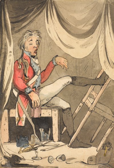 „Jeżeli ktoś powie, że jestem pijany na warcie – cholera, dam mu kopniaka?” cholera?, 1796 autorstwa Unknown