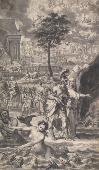 Ilustracja do Metamorfozy Owidiusza Tonsona (jedna z czterech) autorstwa Unknown artist