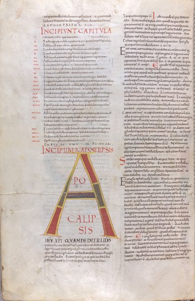 Incipit Księgi Objawienia autorstwa Unknown artist