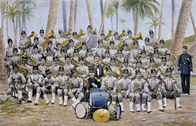 Orkiestra piechoty w Republice Ekwadoru pod koniec XIX wieku. autorstwa Unknown artist