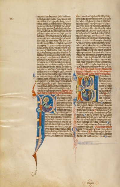 Początek B: Chrystus z Dawidem grającym na harfie autorstwa Unknown artist