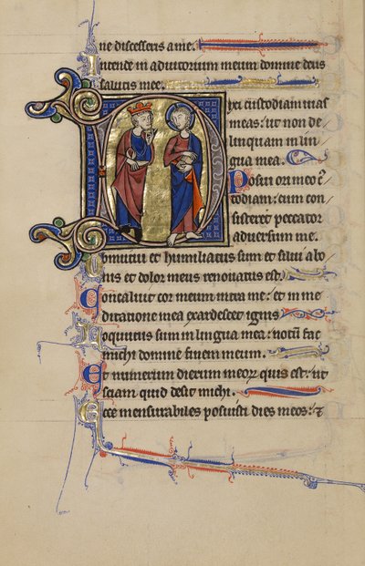 Inicjał D: Dawid i Chrystus autorstwa Unknown artist