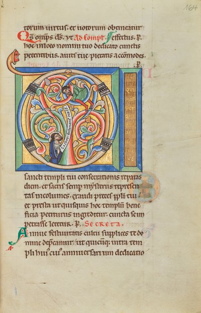Inicjał D: Zacheusz i Chrystus autorstwa Unknown artist
