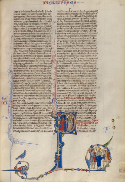 Initial P: Paul egzorcyzmujący demony z kobiety autorstwa Unknown artist