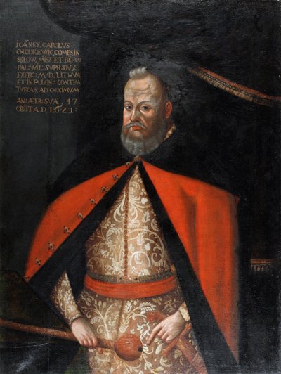 Jan Karol Chodkiewicz, grand hetman de Lituanie - Portrait of Jan Karol Chodkiewicz (1560-1621) , Anonymous . Oil on canvas autorstwa Unknown artist