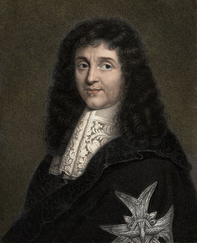 Jean Baptiste (Jean-Baptiste) Colbert 1619-1683 - rycina - XIX wiek autorstwa Unknown artist