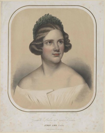 Jenny Lind (druk) autorstwa Unknown artist