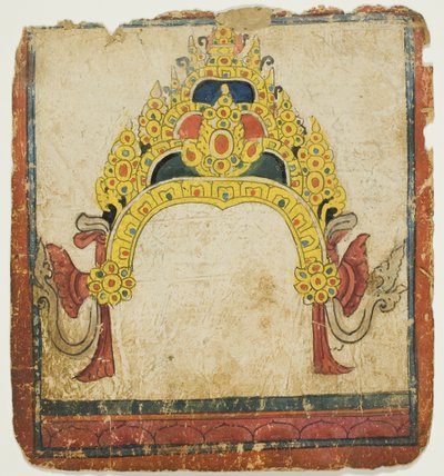Klejnotowa korona rytualna z zestawu kart inicjacyjnych (Tsakali) autorstwa Unknown artist
