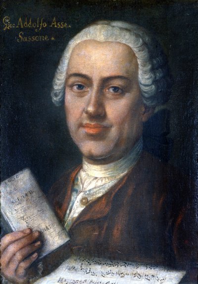 Johann Adolf Hasse, niemiecki kompozytor 1699-1783, Muzeum Scala w Mediolanie autorstwa Unknown artist