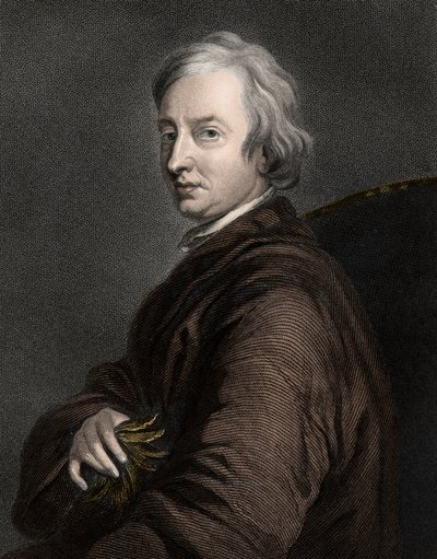 John Dryden 1631-1700 - grawerunek - XIX wiek autorstwa Unknown artist