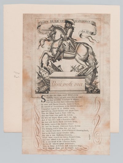 „John Duke of Marlborough, książę cesarstwa H.” autorstwa Unknown artist