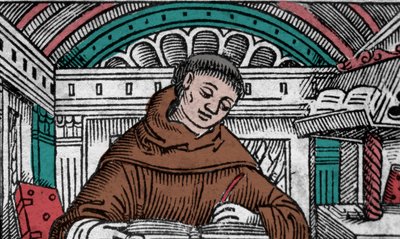 Jan Duns Szkot (1265?-1308), nazywa także Jeana Dunsa Scotta lub Jeana Dunsa Szkota, franciszkańskiego filozofa. Grawerowanie z XVI wieku autorstwa Unknown artist
