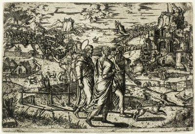 Podróż do Emaus autorstwa Unknown artist