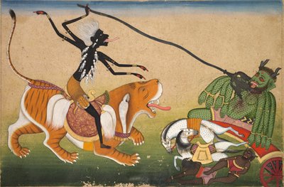 Kali Attasiking Nisumbha autorstwa Unknown artist
