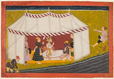 Król Bikramaditya przywołuje Madhavę od Madhavanala Kamakandala autorstwa Unknown artist