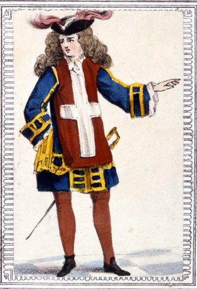 Rycerz Malty. Grawerowanie sd. 18 wiek. autorstwa Unknown artist