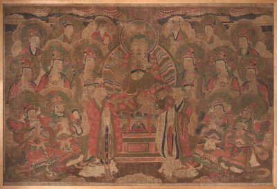 Bodhisattwa Ksitigarbha ze zgromadzeniem autorstwa Unknown artist