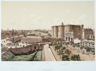 Bastylia w 1740 r. (więzienie) – w „Paryżu przez wieki”, koniec XIX w. autorstwa Unknown artist