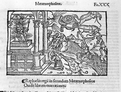 Upadek Phaethona (Phaethon) - w „Metamorfozach” Owidiusza autorstwa Unknown artist