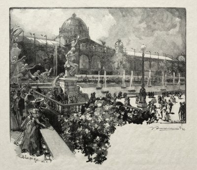 Pałac Sztuk Wyzwolonych, Zewnątrz autorstwa Unknown artist