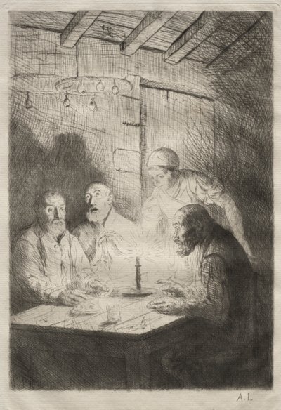 Kolacja w nieszczęściu autorstwa Unknown artist