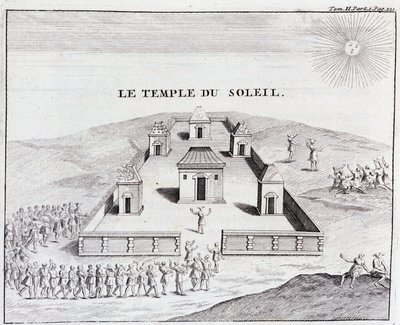 Świątynia Słońca - w „”Podróży historycznej Ameryki Południowej wykonanej na polecenie króla Hiszpanii”” Don Georges Juan & Don Antoine de Ulloa, T.II, wyd. Jombert, King