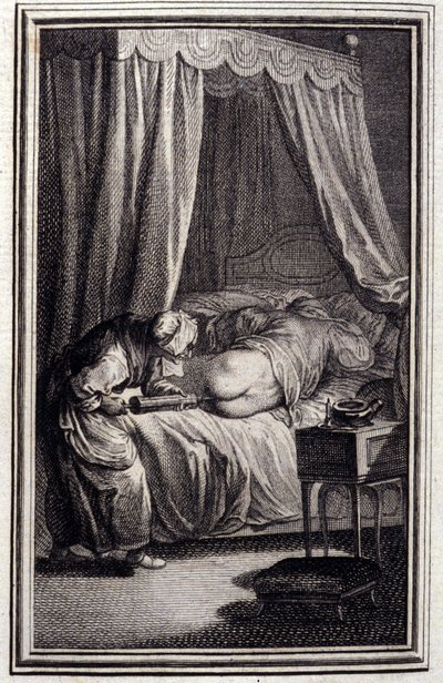 Lekarstwo - w „Opowieściach i opowiadaniach wierszem”” Jean La Fontaine. 1762. autorstwa Unknown artist