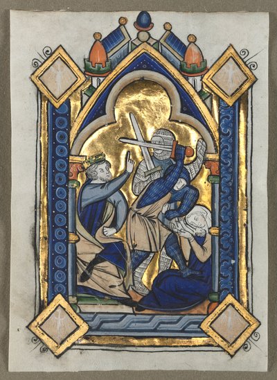 Liść wycięty z psałterza: masakra niewinnych autorstwa Unknown artist