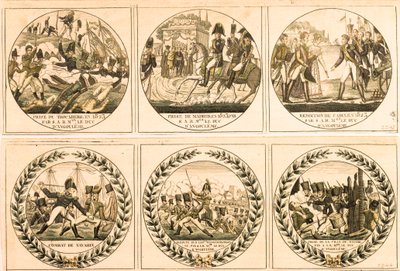 Ludwik Antoine (Louis-Antoine) z Burbon, książę Angouleme (Louis de France lub Ludwik XIX (1775-1884) podczas wyprawy hiszpańskiej w 1823 r.: zdobycie Trocadero, zdobycie Madrytu, poddanie Kadyksu, bitwa pod Navarin, za Hiszpański przed Barce autorstwa Unknown artist