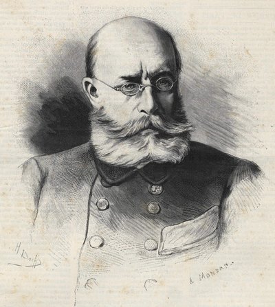 Louis Léon César Faidherbe (1818 - 1889) Francuski generał i kolonizator, rycina z XIX wieku. Kolekcja Bianchetti autorstwa Unknown artist