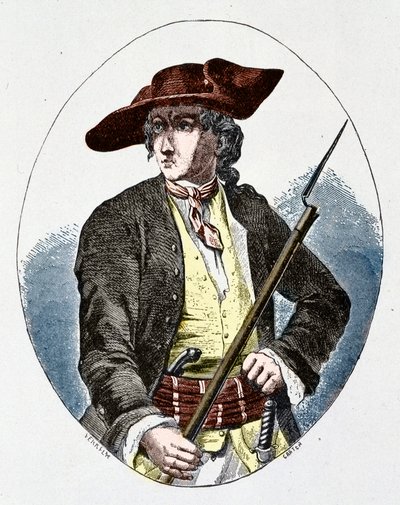 Louis Mandrin (1725 - 1755) francuski przemytnik autorstwa Unknown artist